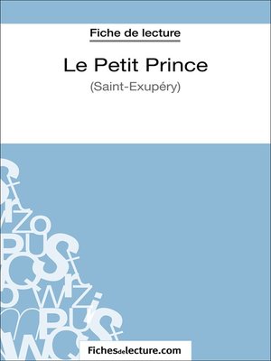 le petit prince de saint exupéry fiche de lecture